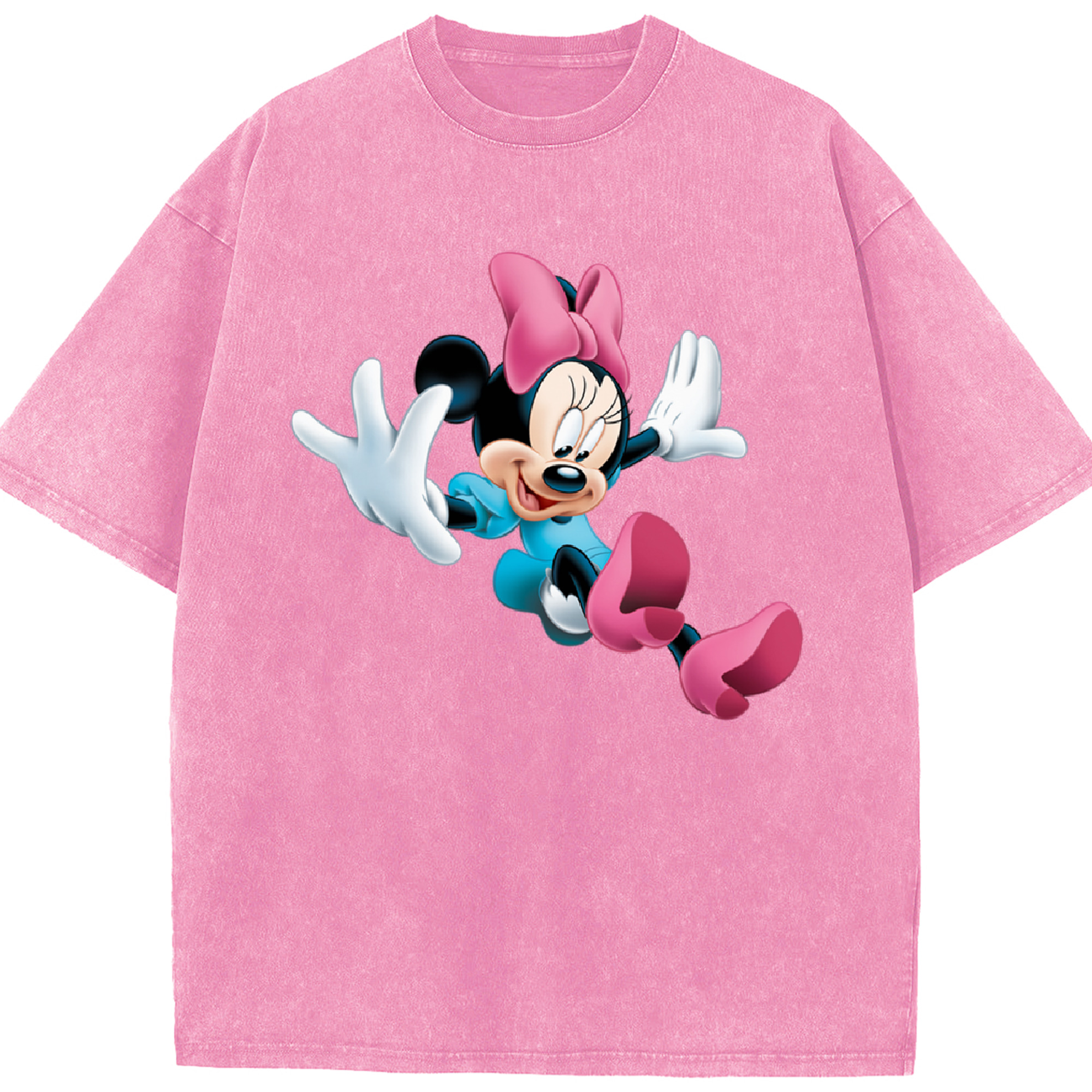 （画像用） ミッキーマウス Mickey Mouse 綿100% ヴィンテージ風 半袖Tシャツ（フロントプリント）